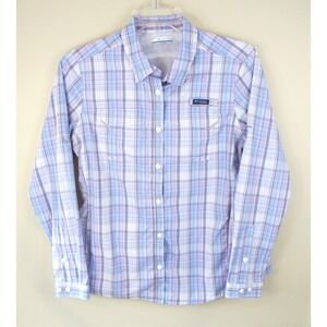 Columbia PFG Long Sleeve Vented Fishing Shirt Women's Size XL Plaid